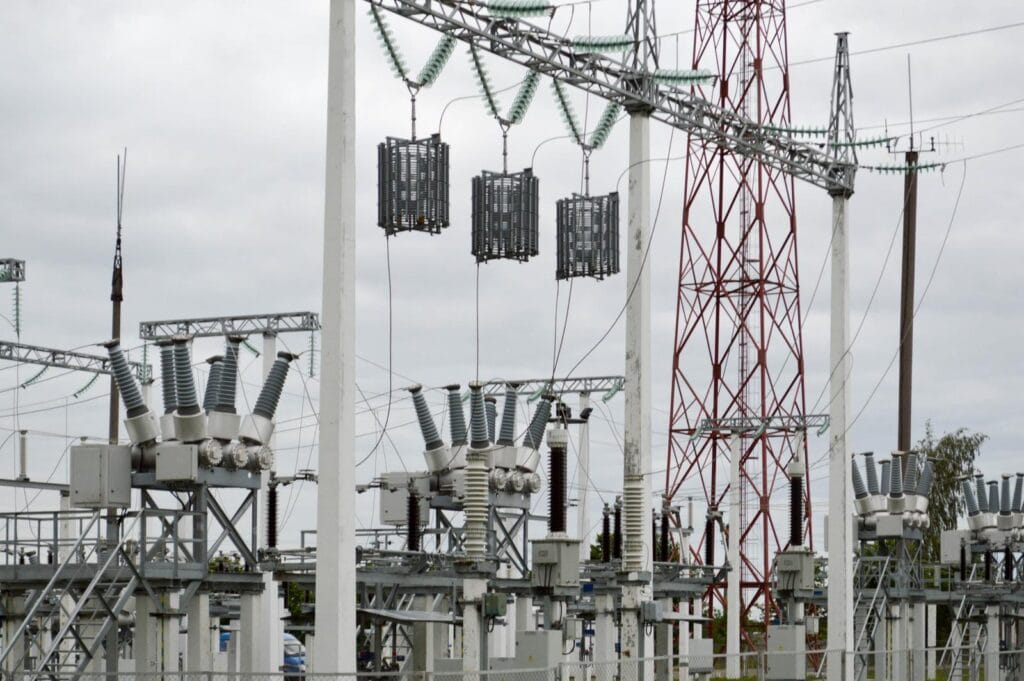 Power grid substation electricity