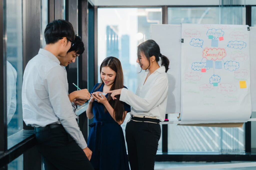 Corporate boardroom meeting for companies entering Vietnam