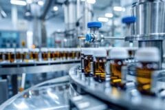 Pharmaceutical manufacturing plant production