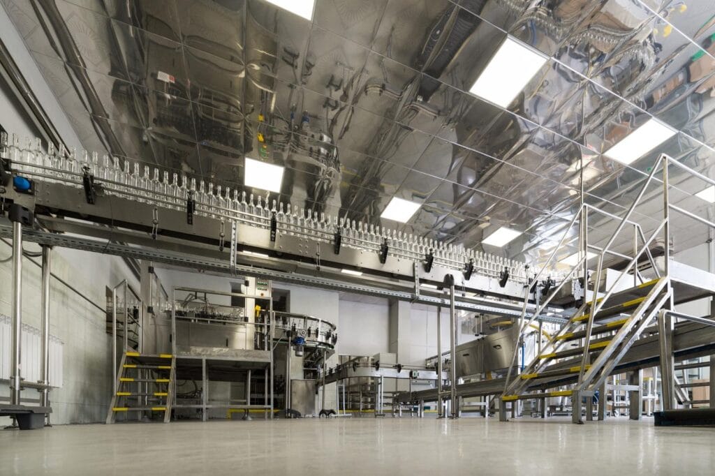 Factory manufacturing plant interior