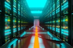 Data center server racks in Indonesia's market