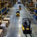 Logistics warehouse forklift distribution in Indonesia's supply chain