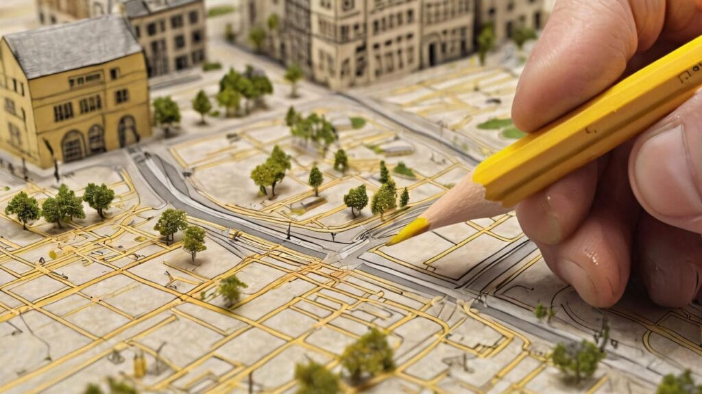 Urban master plan architecture model at Indonesia's new capital Nusantara