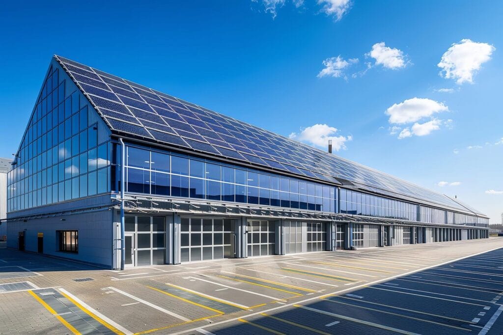 Modern factory building exterior in Vietnam's industrial property market