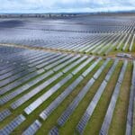 Utility-scale solar farm of the kind Singapore capital finances in Vietnam