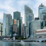 Singapore's business district, the largest single source of foreign investment into Vietnam