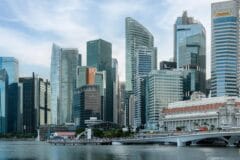 Singapore's business district, the largest single source of foreign investment into Vietnam