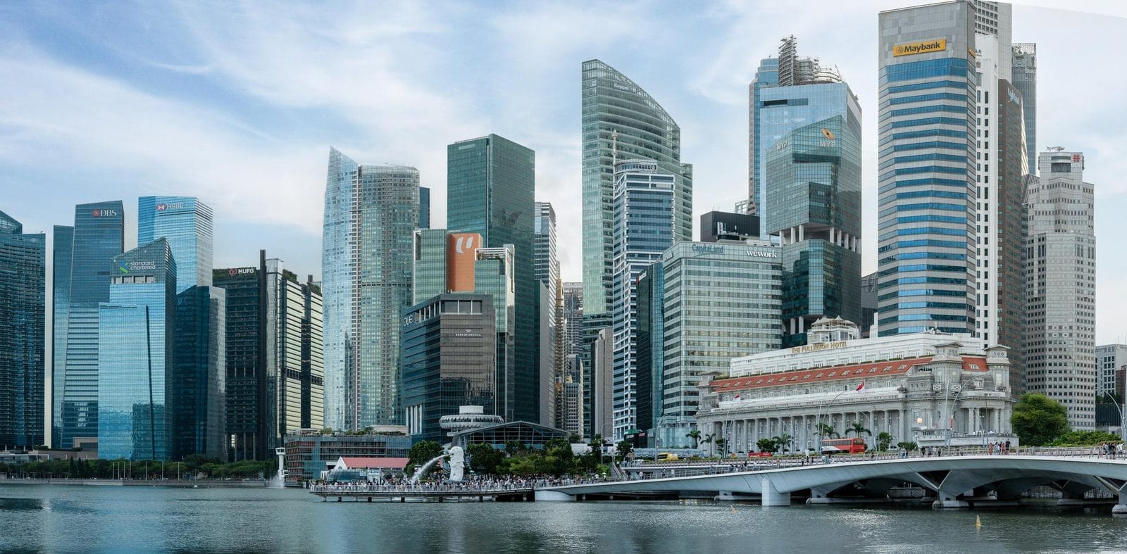 Singapore's business district, the largest single source of foreign investment into Vietnam