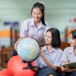 International school campus students in Vietnam's education sector