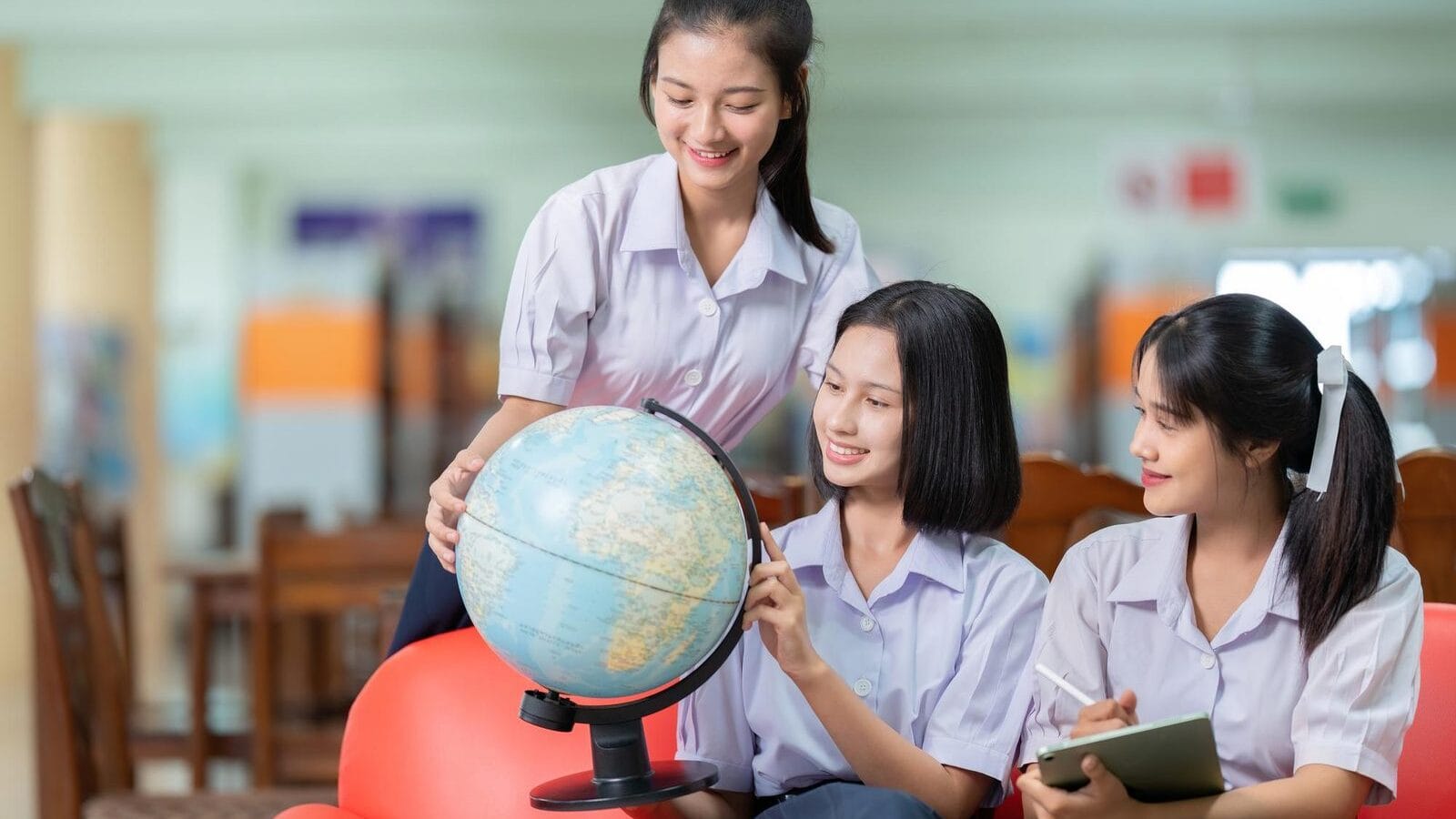 International school campus students in Vietnam's education sector