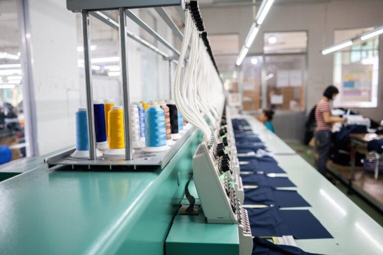 Textile factory sewing production across 35 years of Taiwan-Vietnam investment
