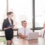 Corporate office meeting business