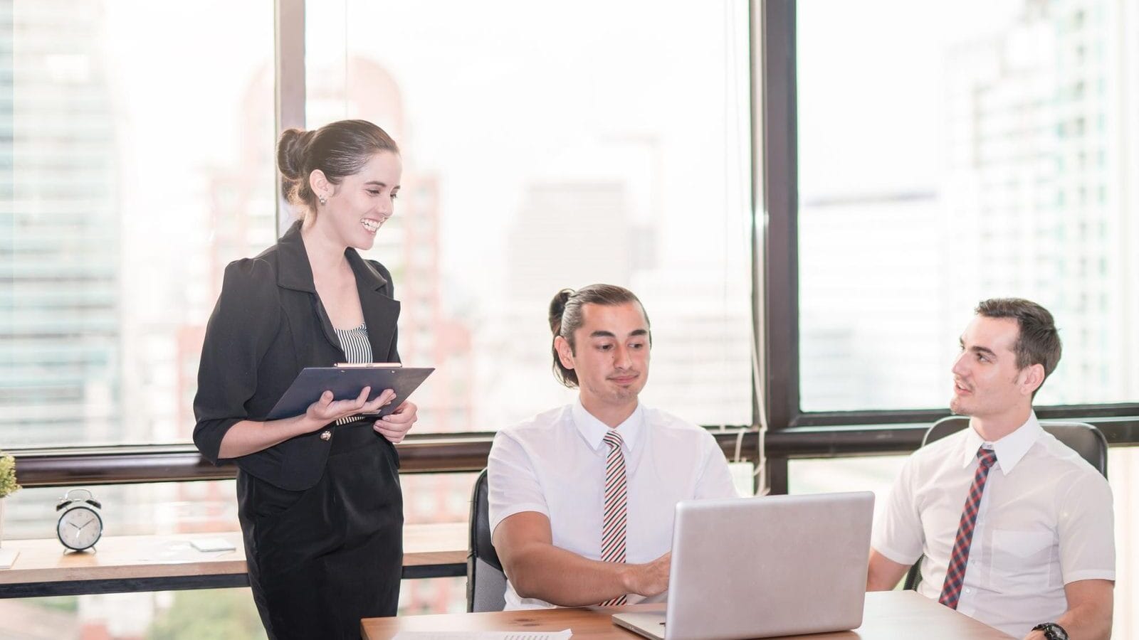 Corporate office meeting business