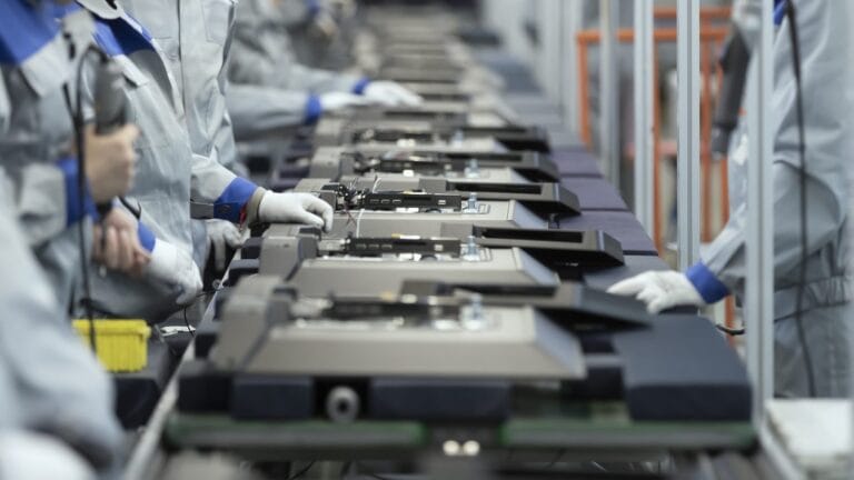 Electronics manufacturing assembly line in Thailand's Eastern Economic Corridor