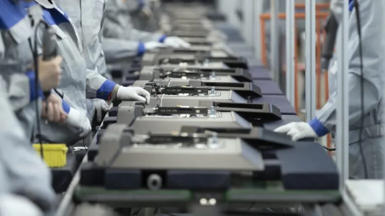 Electronics manufacturing assembly line in Thailand's Eastern Economic Corridor