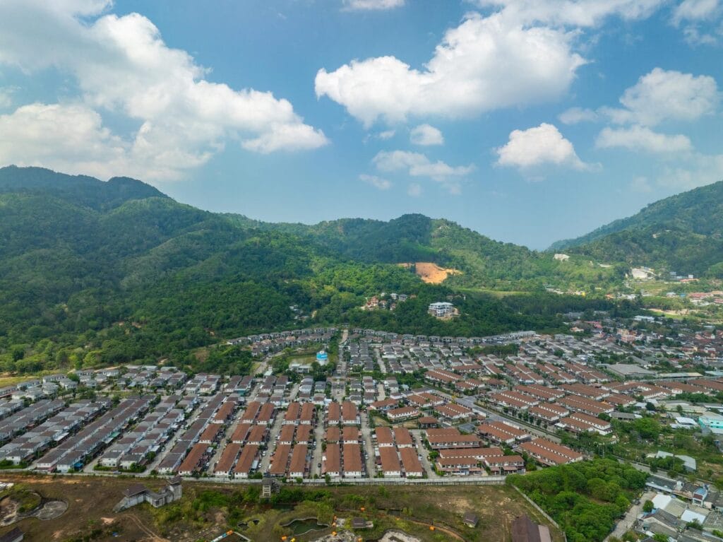 Industrial estate aerial
