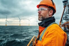 Offshore wind turbines installation vessel