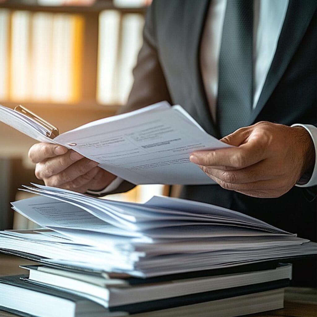 Compliance officer reviewing documents under Vietnam's beneficial ownership rules
