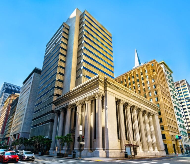 Bank building financial district