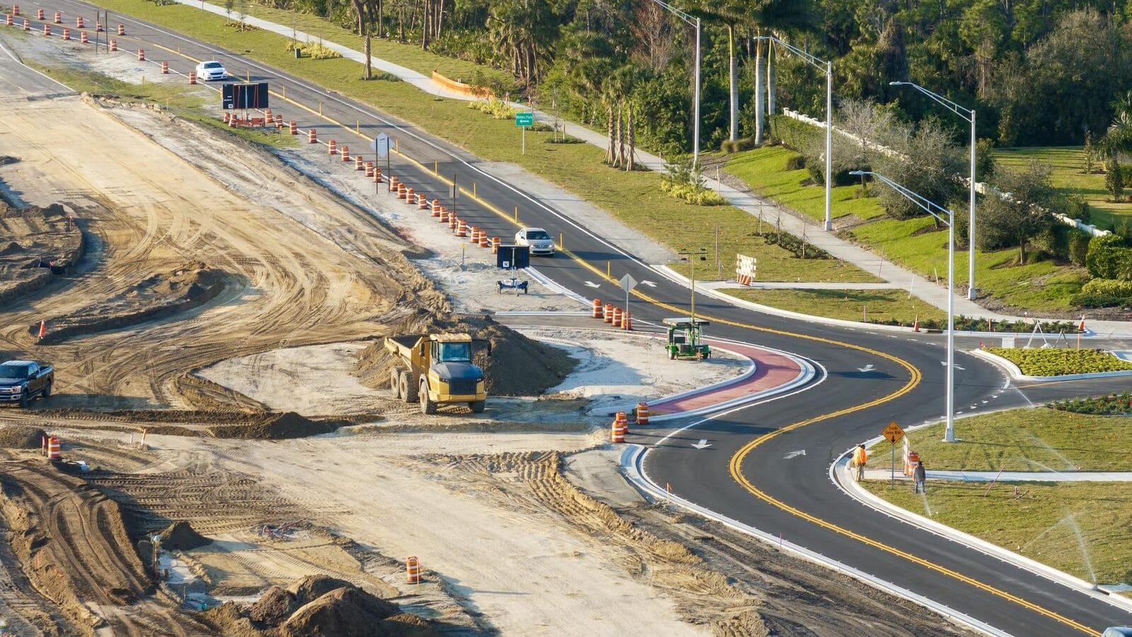 Highway construction infrastructure