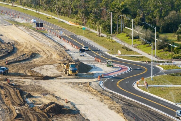 Highway construction infrastructure