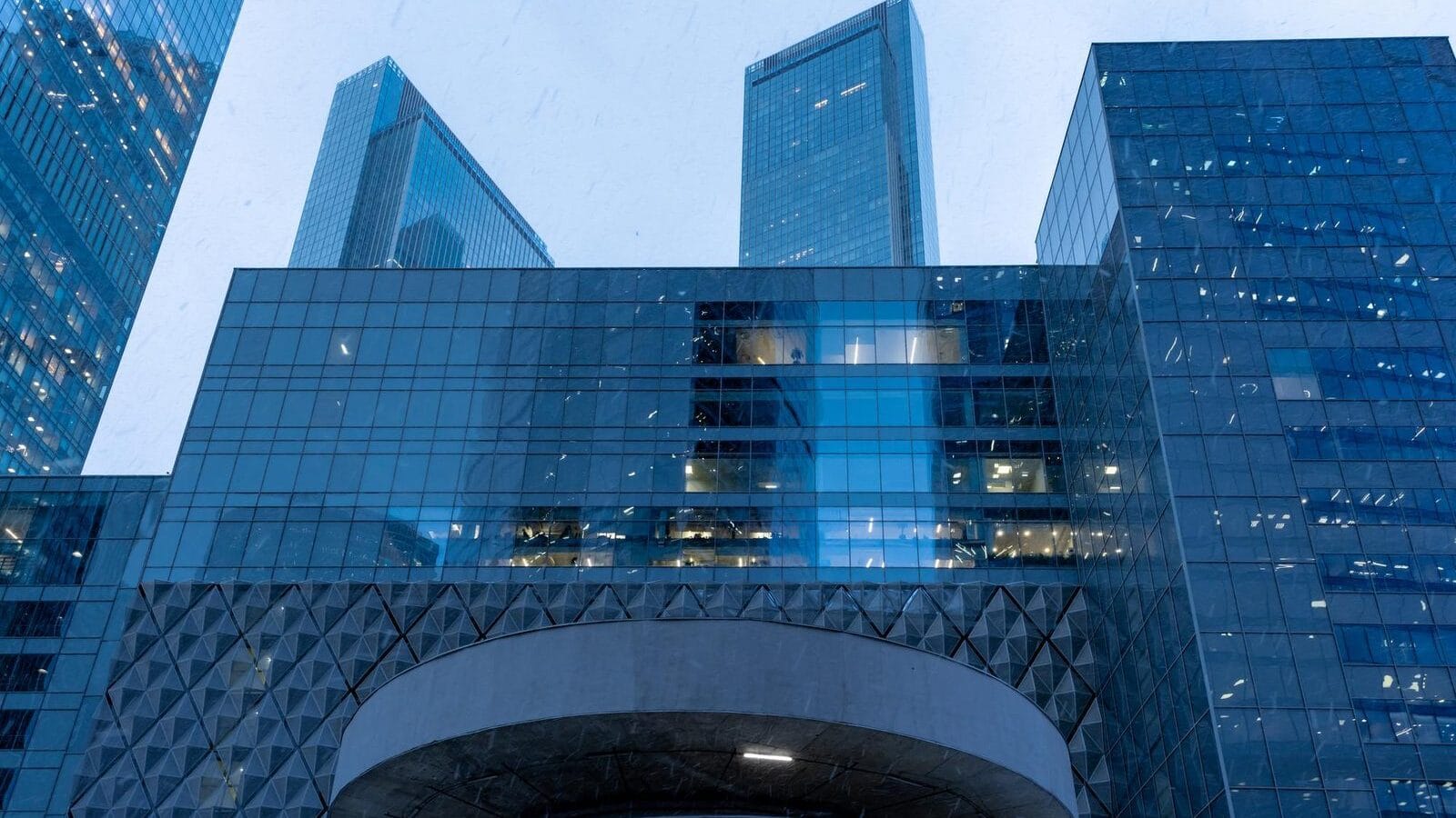 Financial centre modern building