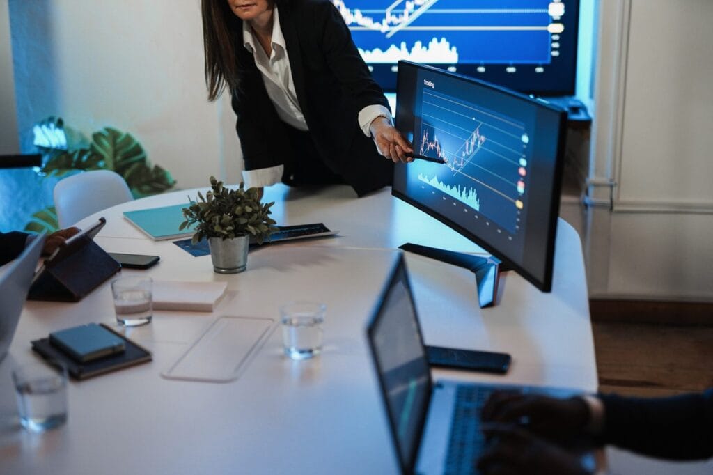 Fintech technology finance office at Vietnam's International Financial Centre
