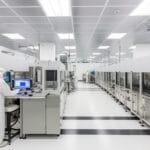 Semiconductor wafer fabrication cleanroom